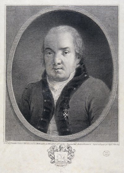 建築家ジャコモ クアレンギ 1744 ～ 1817 年の肖像画、18 世紀後半。 作： Joseph Saunders