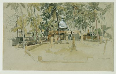 セイロンの仏教寺院 (スリランカ) 作： Joseph Selleny