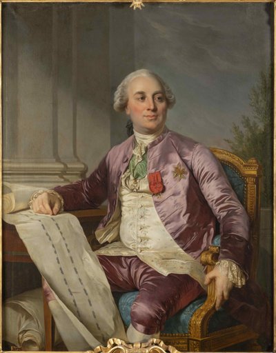 Charles Claude Flahaut de La Billarderie、comte dAngiviller 1730-1809、1779。 作： Joseph Siffred Duplessis