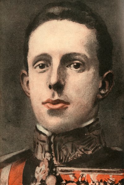 アルフォンソ13世、スペイン国王、1910年。 作： Joseph Simpson