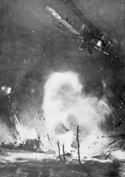 第一次世界大戦、1914-1918 1926年のドイツ軍に対するイギリスの空爆 作： Joseph Simpson