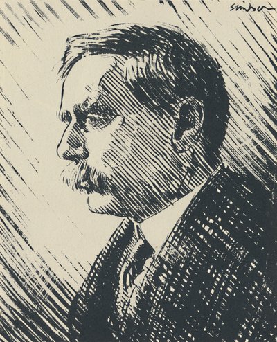HGウェルズ、c1930s、c1950。 作： Joseph Simpson