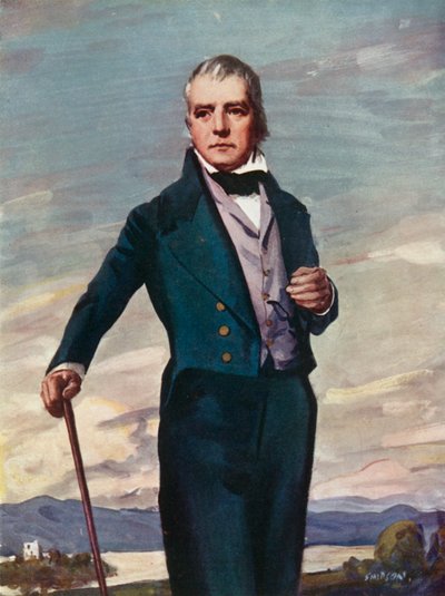 ウォルタースコット卿、1771年〜1832年 作： Joseph Simpson