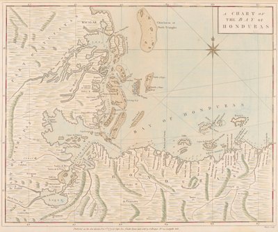 ホンジュラス湾の海図 作： Joseph Smith Speer