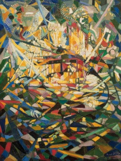 Battle of Lights, Coney Island 作： Joseph Stella