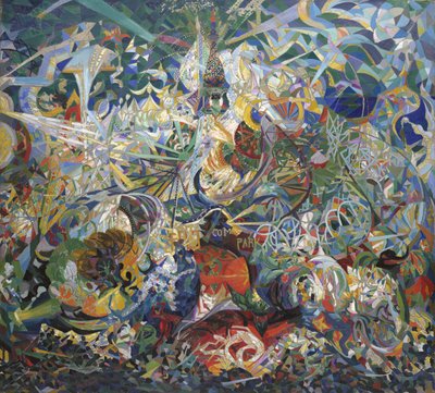 光の戦い、コニーアイランド、マルディグラ 作： Joseph Stella