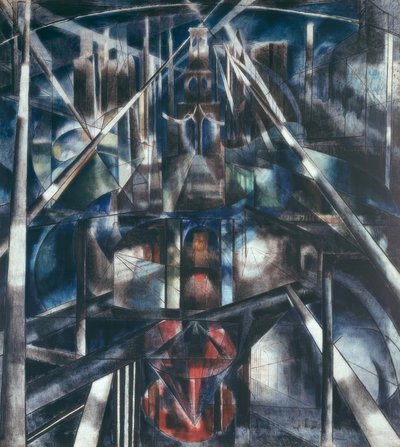 ブルックリンブリッジ 作： Joseph Stella