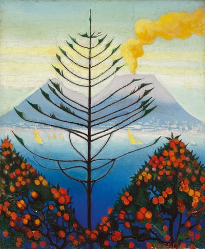 カプリ（キャンバスに油彩） 作： Joseph Stella
