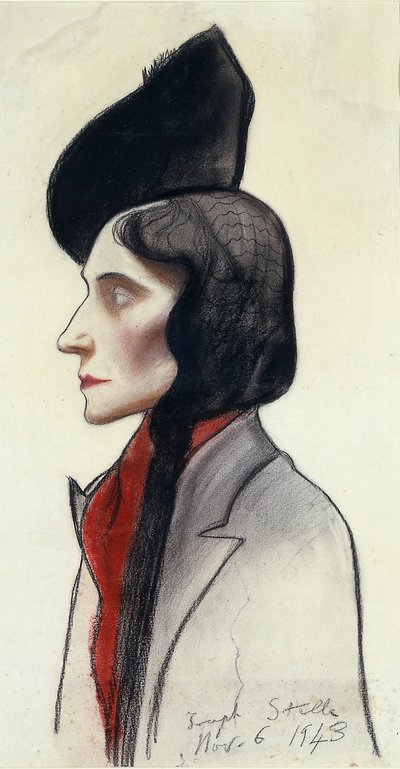 クララ・ファザーノの肖像 作： Joseph Stella