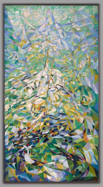 春（行列）、1914〜16年頃（キャンバスに油彩） 作： Joseph Stella