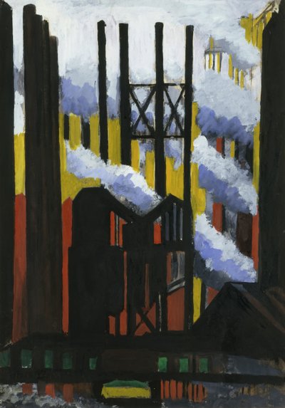 製鉄所 作： Joseph Stella