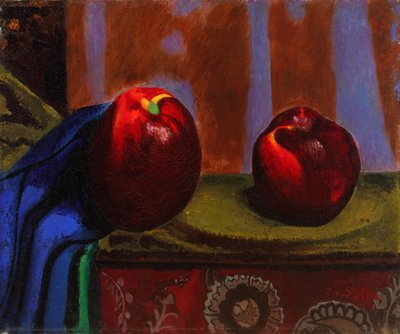 リンゴとザクロのある静物 1927年 （油彩・キャンバス） 作： Joseph Stella
