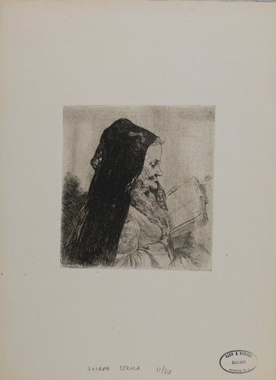 無題--読書する老女 作： Joseph Stella