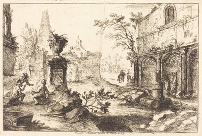 ローマ時代の遺跡の建築ファンタジー 作： Joseph Stephan