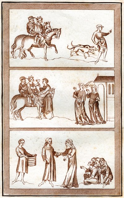 トーマスベケットの生涯、1801年。 作： Joseph Strutt