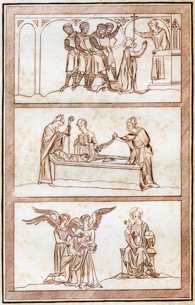 トーマスベケットの生涯、1801年。 作： Joseph Strutt