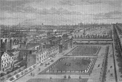 セントジェームズパレス、ウェストミンスター、ロンドン、ロンドンの大火の前の古いビュー、c1870 1878 作： Joseph Swain