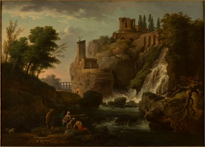 フランス語：Les Cascatelles de Tivoli チボリの風景 作： Joseph Vernet
