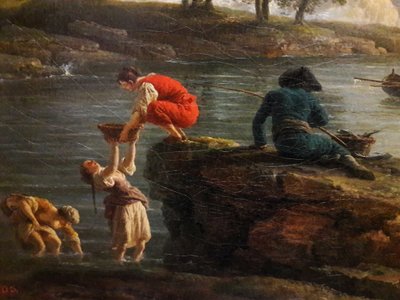 朝の港の眺め（朝）


 (詳細）。 作： Joseph Vernet