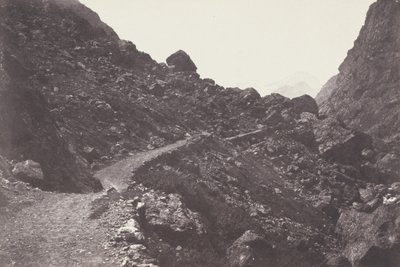 聖救世主。 Gavarnie Saint-Sauveur に通じる混沌の道。 混沌への道…、1853年。 作： ジョセフ・ヴィジエ