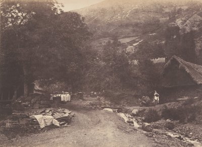 1853年、ルションから撮影されたモントーバンの村。 作： ジョセフ・ヴィジエ