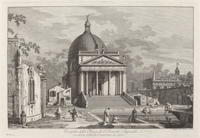 S. シメオネ アポストロ教会の目論見書 作： Joseph Wagner after Canaletto