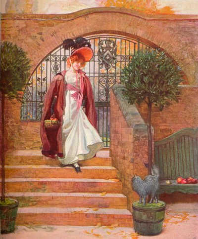 オーチャード、ハロウ：入り口の門と階段、c1880-1903、1903 作： Joseph Walter West