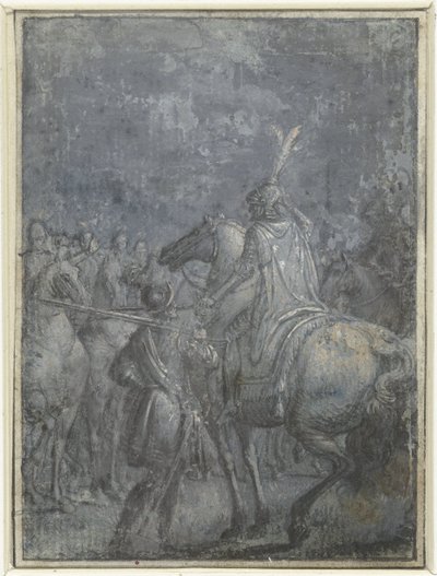 他の騎手と一緒に馬に乗った陸軍司令官 騎士と騎士の類似イラスト集（連載タイトル） 作： Joseph Werner