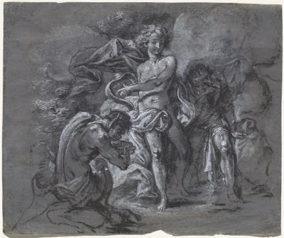ミダス王の前でのアポロンとパンの争い 作： Joseph Werner