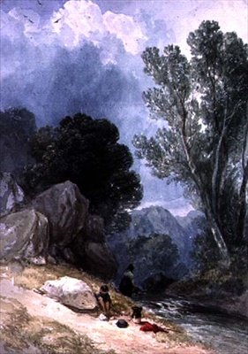 人物のいる風景 作： Joseph William Allen