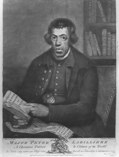 ヘンリー・キングスベリーによってエッチングされたピーター・ラビリエール少佐、1780年（エッチングとメゾチント） 作： Joseph Wright