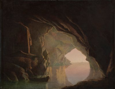 Luola Salernonlahdella, auringonlasku 作： Joseph Wright of Derby
