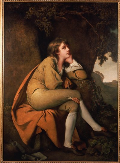 ビートティ博士による「ミンストレル」のエドウィン 作： Joseph Wright of Derby