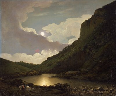 月明かりのマトロック・トー 作： Joseph Wright of Derby