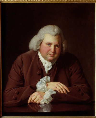 エラズマス・ダーウィンの肖像 作： Joseph Wright of Derby