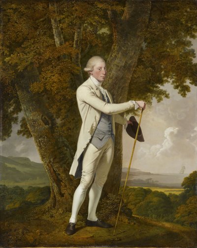 ジョン・ミルズの肖像 作： Joseph Wright of Derby