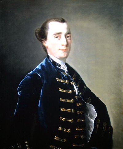 カーク・ラングレーのサンプソン・コプステイク（d.1781）の肖像（油彩・キャンバス） 作： Joseph Wright of Derby