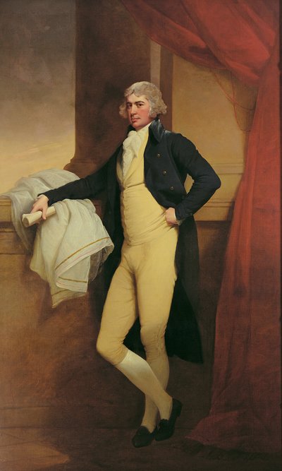 サミュエル・オールドノウの肖像、1790-2年頃（キャンバスに油彩） 作： Joseph Wright of Derby