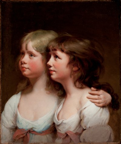 サラとアン・ヘイデンの肖像 作： Joseph Wright of Derby