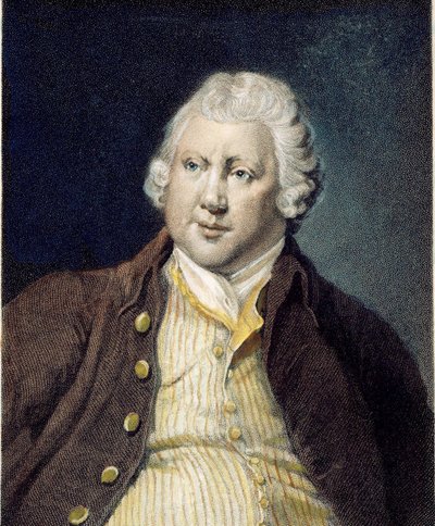 リチャード・アークライト卿の肖像17321792、c。 1790 作： Joseph Wright of Derby