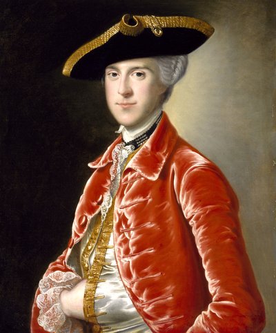 紳士の肖像、1760年頃 作： Joseph Wright of Derby