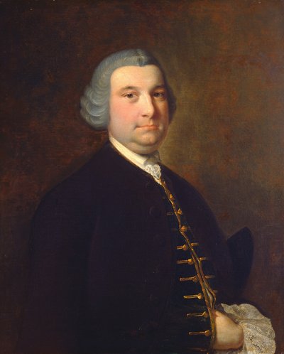 紳士の肖像」1760年頃 作： Joseph Wright of Derby