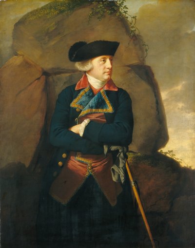 紳士の肖像、c。 1770-1773。 作： Joseph Wright of Derby
