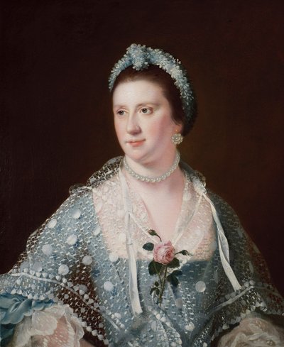 ボイル夫人の肖像 作： Joseph Wright of Derby