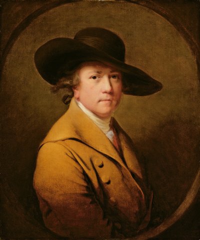 自画像、1780年頃（キャンバスに油彩） 作： Joseph Wright of Derby