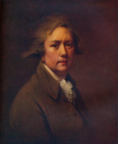 約50歳の自画像、c1782-1785、1930。 作： Joseph Wright of Derby
