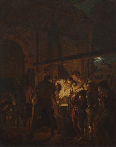 鍛冶屋 作： Joseph Wright of Derby