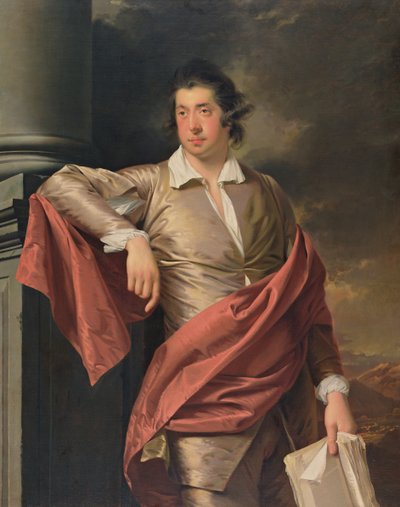 トーマス・デイ（油彩・キャンバス） 作： Joseph Wright of Derby