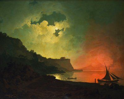 ポジリポ発ベスビオ 作： Joseph Wright of Derby
