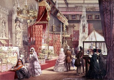 素晴らしい展覧会：1851年にプーギンによって設計された中世の裁判所（205263も参照） 作： Joseph after Nash